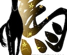 手書きオリジナルのイベント毎のデザインします 黒色や金色を使用した高級感あるデザイン制作します イメージ1