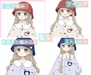 キュートなスモック風お衣装量産イラスト描きます 色を変えてワンポイントをお好きなモチーフにカスタムできます イメージ3