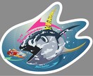 ステッカーイラスト描きます カッコよく目立つステッカーイラスト描きます！ イメージ5
