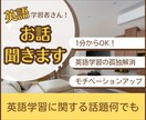 １分～英語学習中の孤独を解消する話し相手になります 英語学習について話を聞いて欲しい方、ぜひお聞かせください。 イメージ1