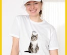 ペットのお写真でオリジナルTシャツつくります 写真と名前を送るだけ。ペットとの思い出に。プレゼントOK！ イメージ3