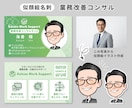 自分で印刷可！印象に残る似顔絵名刺デザインします 自分で編集・印刷発注できる名刺｜Canva名刺作成｜両面制作 イメージ3
