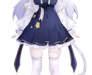 可動域豊かで唯一無二なVtuberをお創りします 体XYZカスタム可能な理想のお姿を可愛くお届けしたいです イメージ6