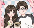 SNSアイコン 名刺 商用可イラスト似顔絵描きます あなたと大切な人の笑顔を、絵で残しませんか？ イメージ7