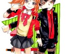 ツイッターアイコン、ヘッダー等描きます 鮮やかなコピックならではの色使いのイラストをお求めの方に！ イメージ3