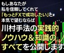 川村手法の実践的ノウハウと知識をすべて公開します FXで成功したいと本気で望むあなたへ イメージ1