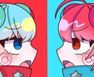 歌ってみたのサムネイル描きます お菓子代稼がせてください。キャラの可愛さを最大限魅せます。 イメージ1