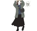お洒落な似顔絵/アイコン描きます シンプルお洒落な自分をアイコンに！プレゼントにも◎ イメージ3