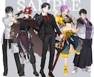 動画やTRPG等に使えるイラスト制作します 修正無制限で安心/理想のキャラクターを提供します！ イメージ4