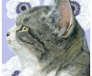 猫×花＊繊細なタッチで猫ちゃんの似顔絵を描きます リアルで優しい雰囲気＊ご自宅やプレゼント用に【原画送料無料】 イメージ2