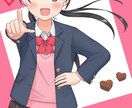 可愛い女の子のイラスト制作します 観賞用、立ち絵、アイコンやサムネイルに イメージ3