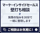 マーケ・インサイドセールスの壁打ち相談に乗ります 施策の悩みを30分で一緒に整理します イメージ1