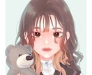 透明感のある可愛いSNS用アイコン作ります 可愛くて綺麗なあなただけのオリジナルアイコン作ります！ イメージ2