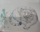 アナログで描きます 水彩やカラーペン等を仕様して、お好みのイラストを描きます！ イメージ1