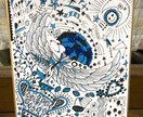 記念日プレゼントやインテリアに相応しい絵を描きます カラー+ホログラムやグリッターで華やかさと立体感を！ イメージ2