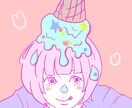 女の子のイラスト描きます SNSのアイコンなどにオススメ イメージ2