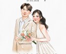 即納品！写真をもとにデジタル水彩似顔絵を描きます 【シンプルプラン】素敵な写真をより鮮やかに仕上げます✨ イメージ6
