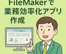 業務に合わせてアプリを作成します FileMakerで業務アプリスピード開発！ イメージ1
