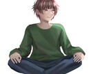透明感のあるSNSアイコン、似顔絵制作します 全身イラスト最安値で描きます！ イメージ2
