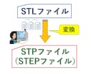 STLデータをSTP（STEP）データに変換します 1データよりデータ変換に対応いたします！ イメージ1