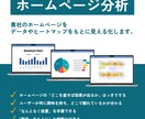 ホームページの現状、データをもとに見える化します 貴社のホームページ、どれくらい反応がありますか？ イメージ1