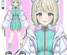 Vtuberの立ち絵を制作をします Vtuberのキャラクターデザイン(パーツ分け込み) イメージ7