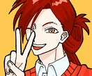 SNS向けのアイコンイラストを制作します バストアップと簡単な背景による一枚絵です。 イメージ4