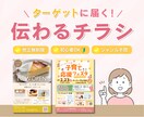 初心者OK！ターゲットに届く伝わるチラシ作成します 見られるだけで終わらない！集客につながるチラシ作成します イメージ1