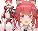 プロ品質◇Vtuber立ち絵から一枚絵まで承ります Vtuber用立ち絵イラストやパーツ分、モデリングも可能です イメージ2