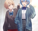 サムネ、立ち絵、一枚絵等、様々なイラスト制作します キャラクターだけでなく背景も制作可能です！（商用含む） イメージ9