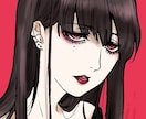 SNS用アイコン描きます おしゃれな子やダークな雰囲気の子など。気軽にご相談ください！ イメージ2
