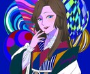 自由に選べる色味！華やかな着物美人を描きます 注目を集める華やかさ！SNSやビジネスを「一味」違う印象に イメージ5