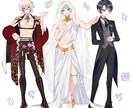 立ち絵制作します キャラデザ、コテキャ、立ち絵、TRPG、グッズなどに！ イメージ3