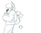 SNSアイコン用等様々なイラスト作成します あなたを表す作品を作成します。 イメージ1