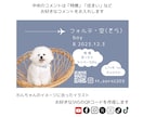 シンプル可愛い『うちの子名刺』を作成します ペットイベントやお散歩中の交流にぴったり！ イメージ6