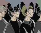 エモーショナルなイラスト描きます アンニュイでダークな人物イラストが得意です！ イメージ2
