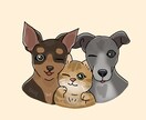 愛犬・愛猫など！可愛いペットのイラスト描きます アイコンやプレゼントに！可愛いペットのイラスト描きます イメージ8