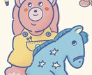 大切なペットをポップにかわいくイラスト化します 大切な"うちの子"を、アートに！グッズやポスターにも！ イメージ3