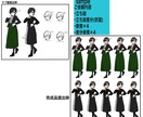 立ち絵・表情差分描きます キャラシ等の設定を描かさせて頂きます！ イメージ7