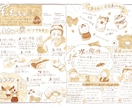 用途いろいろ【新聞風チラシ】かわゆく♡手描きします ！思わず読んじゃう〜チラシやニュースレターイラスト多めも◎！ イメージ3