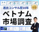 ベトナム市場調査を専門家が代行します 進出コンサル歴10年・現地取材に基づくレポート イメージ1