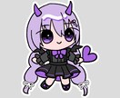 地雷系♡小悪魔量産ミニキャライラスト描きます かわいいイラストを安価でお描きします！ イメージ4