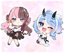 かわいいミニキャライラストを制作します グッズや収益化チャンネルに使えるミニキャラ描きます！ イメージ2