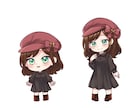 商用利用込み！ちびキャライラスト描きます 似顔絵プレゼント、グッズ作成に！ イメージ5