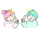 レトロでポップな似顔絵描きます 唯一無二のあなただけのイラストを イメージ2