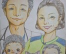 優しい雰囲気の似顔絵お描きします お祝いやイベントにぜひ！ご家族やご友人や大事なペットさんなど イメージ2