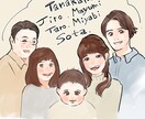 やさしく可愛い似顔絵アイコン描きます 2名5,000円〜｜やさしい似顔絵アイコン制作 イメージ2