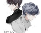 SNSアイコンイラスト描きます モノクロ / カラー 選べます〜！ イメージ4