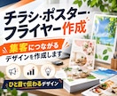 集客につながるチラシ・ポスター・フライヤー作ります 店舗/教室/整骨院/サロン/開業/個人事業主/フリーランス イメージ1