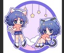 かわいい~SDイラストアイコンを描きます ピンク紫系統のデフォルメイラストが得意です♡ イメージ3